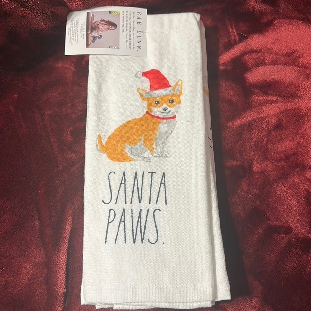 NWT Rae Dunn Christmas Set of 3 Kitchen Towels